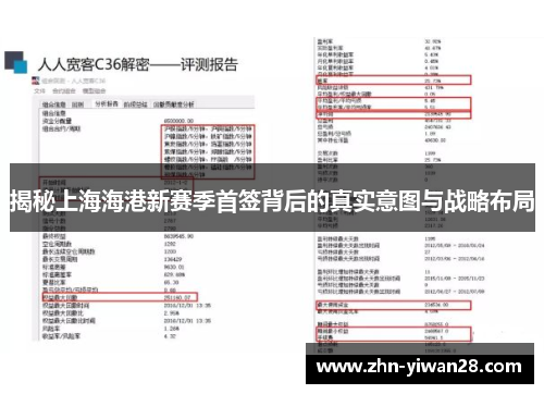 揭秘上海海港新赛季首签背后的真实意图与战略布局